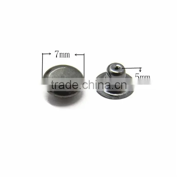 7mm Black Solid Stud Nickel Free Rivet photo-2