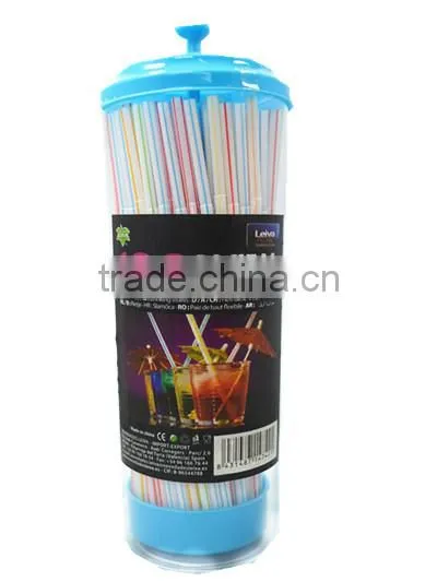 Neon Color Plastic Straw Packed in Beautiful PVC Box photo-2