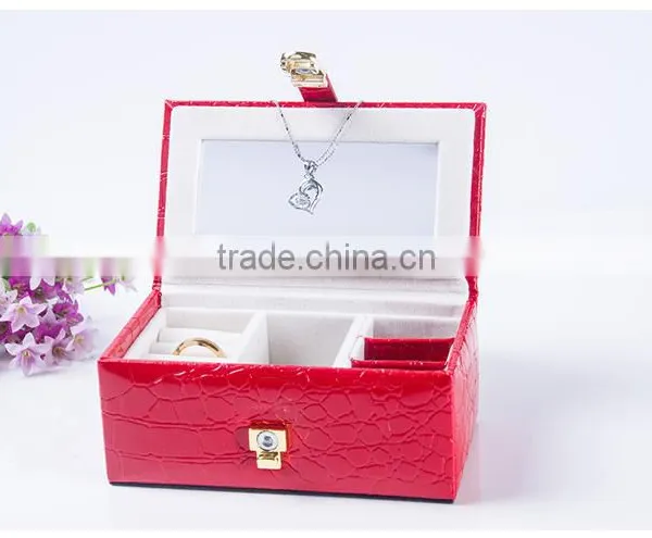 Chinese Factories Wholesale Custom Luxury Leather Jewelry Box, Fashion Beautiful Gift Box photo-3