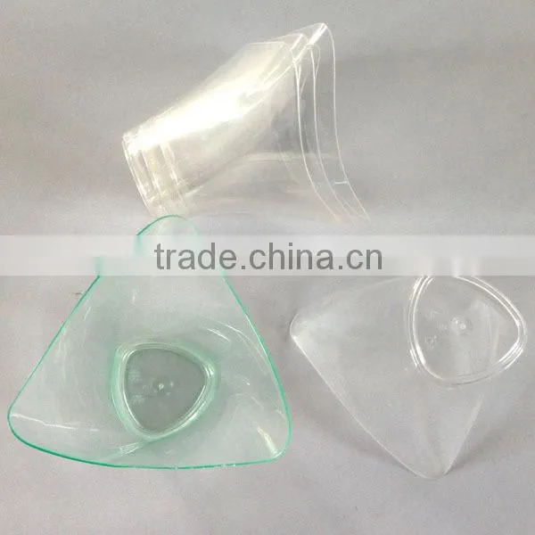 Transparent or Blue Plastic Disposable Dessert Container photo-2