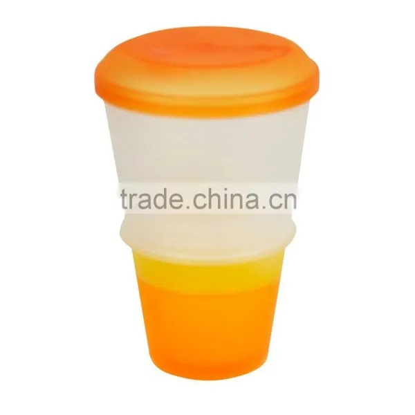 Good Quality 2 in 1 Take It To Go Container Milk Cereal To Go Pp Plastic Cup photo-5