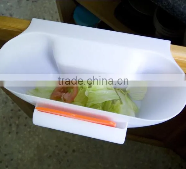 Plastic Kitchen Garbage Bowl,Trash Hanging Holder Bowl,Waste Storage Bin photo-5