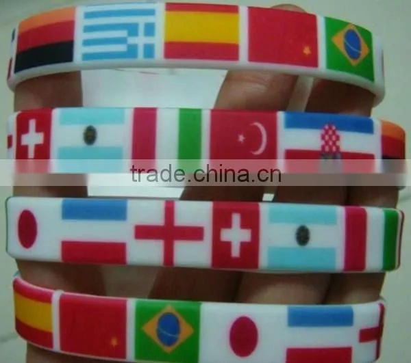 Flag Silicone Bracelet Wholesale Silicon Bracelet