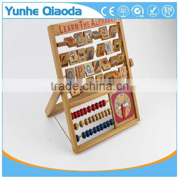 New Kids Learning Developmental Versatile Alphabet Abacus Wooden Toys
