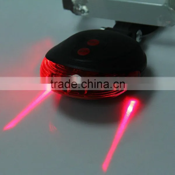 3 LED Lamps Waterproof Cycling Seatpost BikeTaillight Warning Flashing Light With Dual Laser Lines for Bicycle Accessories photo-2