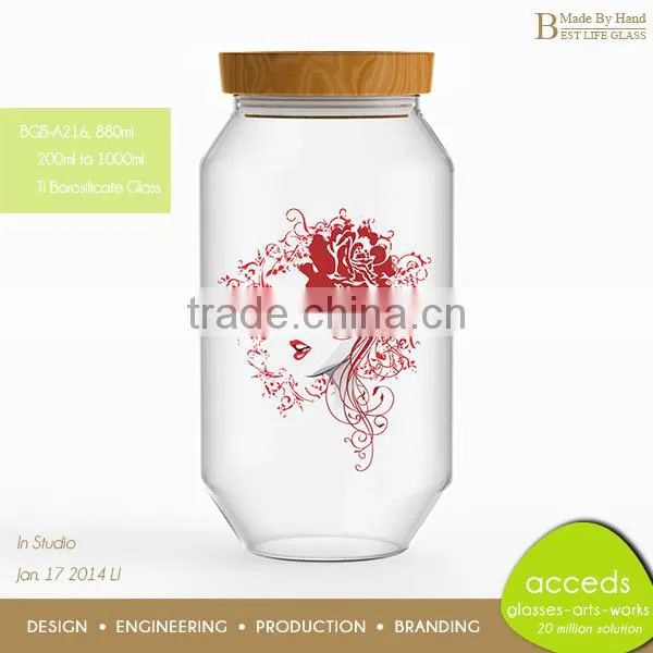 Unique Shaped Promotional Home Decor Coffee Milk Jar photo-3