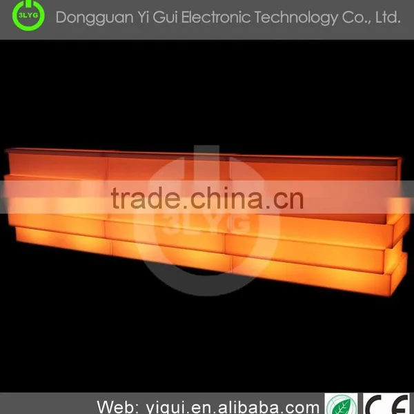 2017 Hot Sale PE Plastic Led Illuminated Furniture Table photo-3