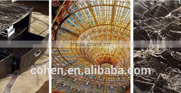 Foshan Cohen Unique Design Mdf Storage Cabinets Thick Marble Top Center Tables photo-2
