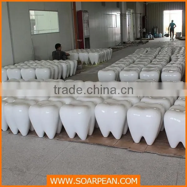 Customized Fiberglass Teeth Stool Kid's Chair photo-2