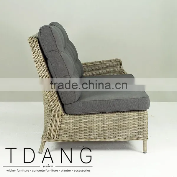 Hanna Wicker Sofa Left Hand- Modern Outdoor Wicker Furniture - Rattan Corner Sofa Sets photo-2