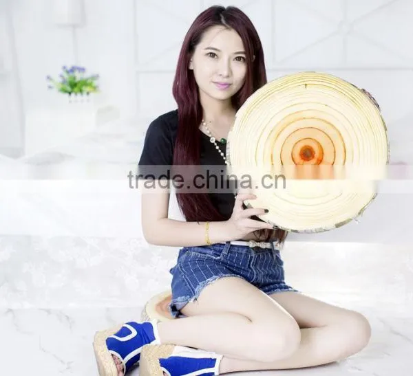 New Arrival Wooden-liked Sofa Cushion/pillow Round Shaped photo-4