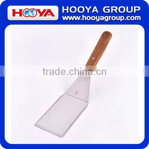 Stainless Steel Pancake Turner With Wood Handle photo-3
