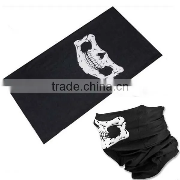 Black Skull Heads Half Face Mask Outdoor Motorcycle Bicycle Multi Masks Scarf photo-4