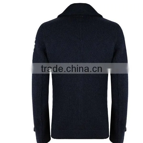 China Manufacturer Men' Clothing Apparel Winter Wool Mens Pea Coat photo-2