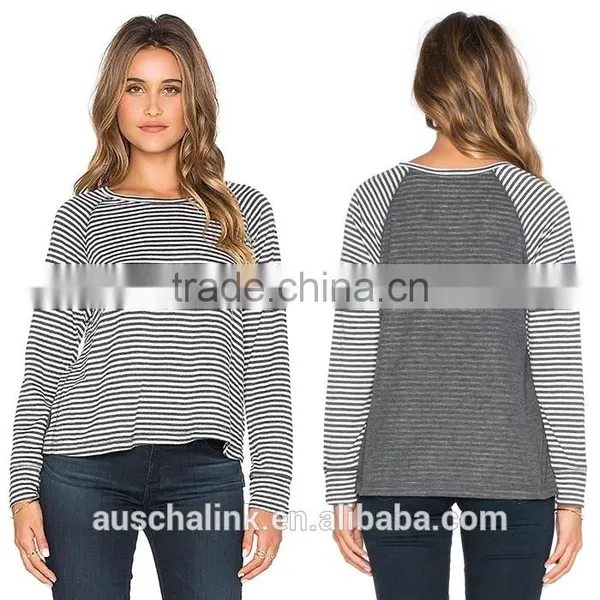 High Quality Comfortable Breathable Stripe Long Sleeve t Shirt photo-4