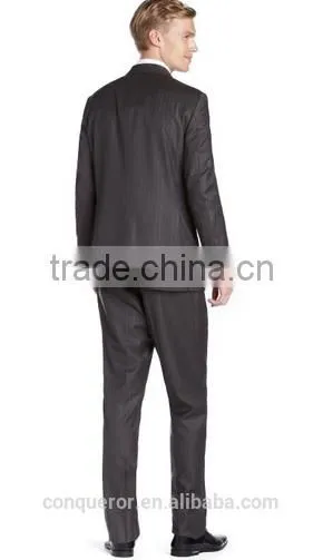 Grey Tonal Pinstripe Wool Suit (SHT1114) photo-2