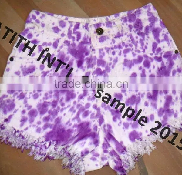 Studded Denim Shorts photo-6