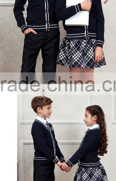 Noble Temperament Latest Design School Uniform Sweater Design photo-3