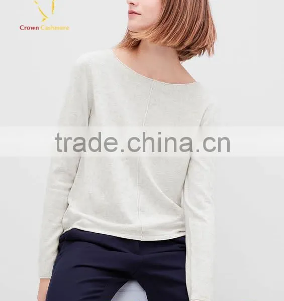 European Style Autumn Silk Cashmere Pullover Sale photo-3