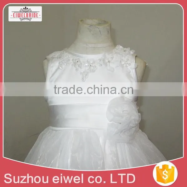 Sleeveless Organza Flower Girl Dress for 2-6 Years Girl photo-2