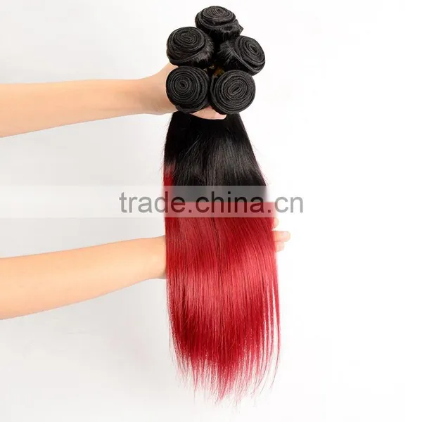 Wholesale 7a Grade Colored Two Tone Hair Weave , Indian Hair photo-6