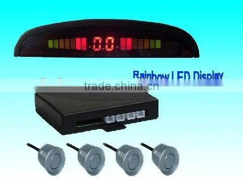 Human Speaking LED Parking Sensor With 4 Rear Sensors and Display With Switch photo-5