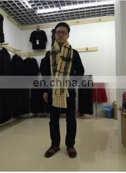2017 Natural Rex Rabbit Fur Scarf Handsome Rex Rabbit Fur Scarf Accept OEM Real Fur Scarf photo-3
