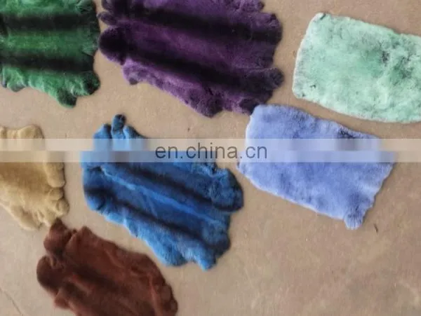 Wholesale Rex Rabbit Fur Skin / LTF-CED234 Can be Dyed Into Chichilla Color photo-2