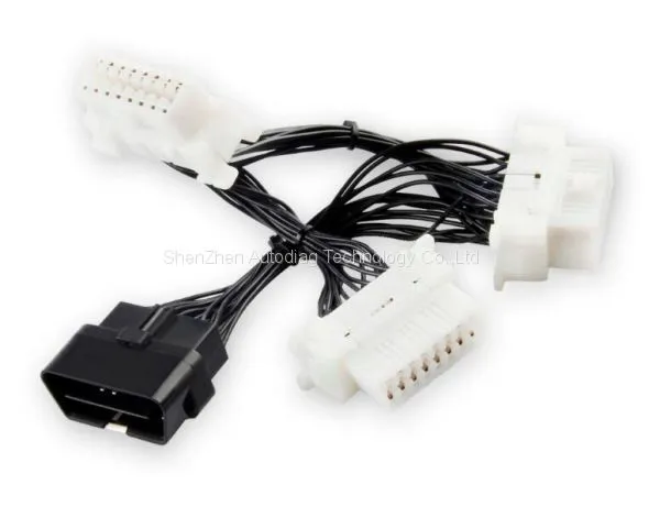 OBD2 OBDII 16 Pin Extension Connector Adapter Cable 1 to 3 16Pin OBD Cable OBD 2 Connector Diagnostic-tool For Elm 327 photo-3