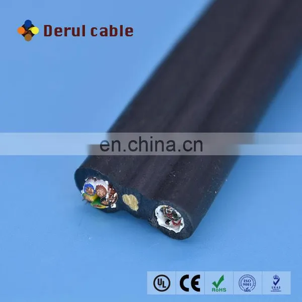 Elevator Flat Travelling Cable 5 Cores With 4 Twisted Pair Signal Wire Lift Controlling Cable Travel Cable photo-2
