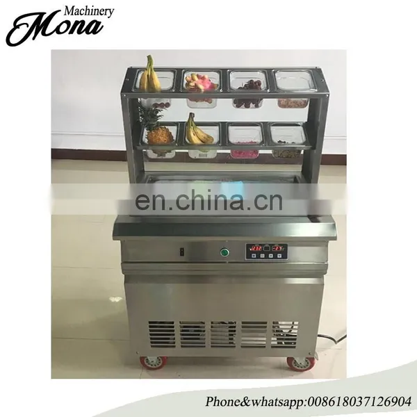 10 Buckets Thailand Ice Cream Fryer, Rolled Fried Ice Cream Machine,fried Ice Cream Maker photo-2