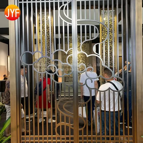 Modern Design Stainless Steel Material Decorative Laser Cut Railing Panel Room Divider photo-3