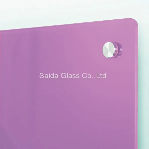 OEM 4mm 5mm 6mm Red Low Iron Magnetic Whiteboard Glass With Customized Color photo-2