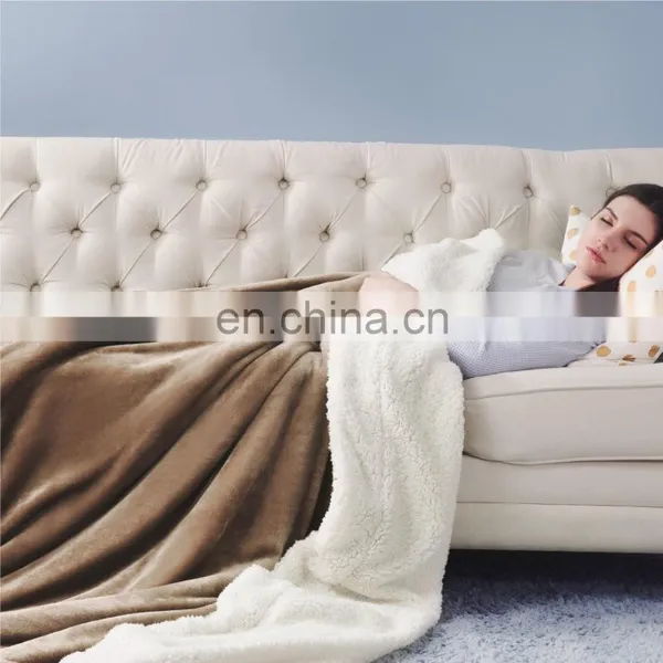 Sublimation Soft Custom Flannel Fur Sherpa Blanket For Winter photo-5