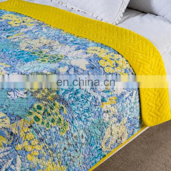 100% Microfiber/cotton Quilted Bedspread Set photo-2