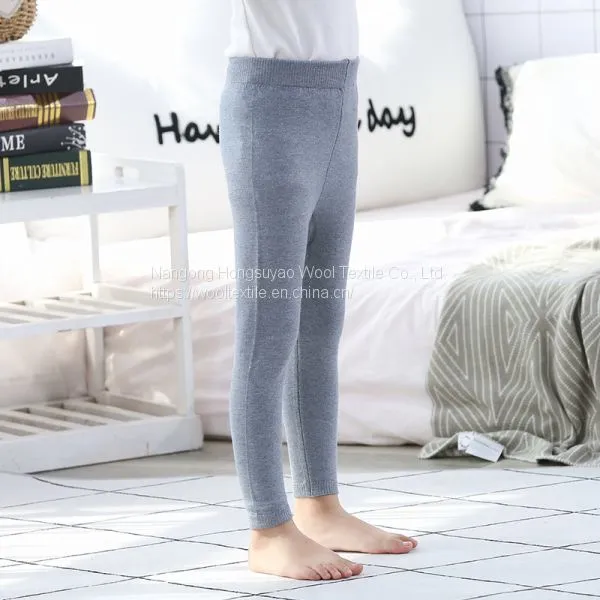 Plush Thick Solid Color Fashion Leggings Thick Warm&Soft Trousers for Boys/Girls photo-3
