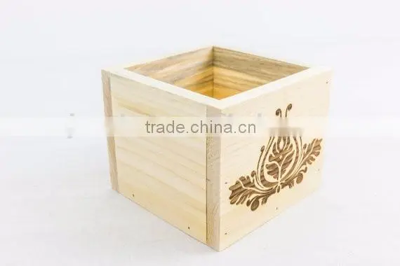 Custom Logo Hot Stamp Solid Wooden Crate Box,wood Box Crate photo-3