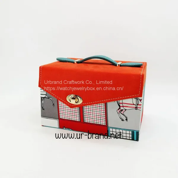 Creative Gift Box Candy Box Wedding Double Deck Companion Gift Box Portable Box Suitcase Suitcase Set With Handle photo-4
