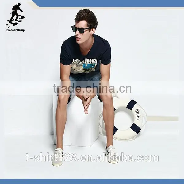 Deep Scoop Neck t Shirt for Men photo-4