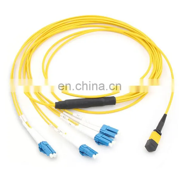 SM Om3 Om4 Multi-Mode 8/12-fiber MTP/MPO-LC Breakout Fiber Patch Cord photo-2