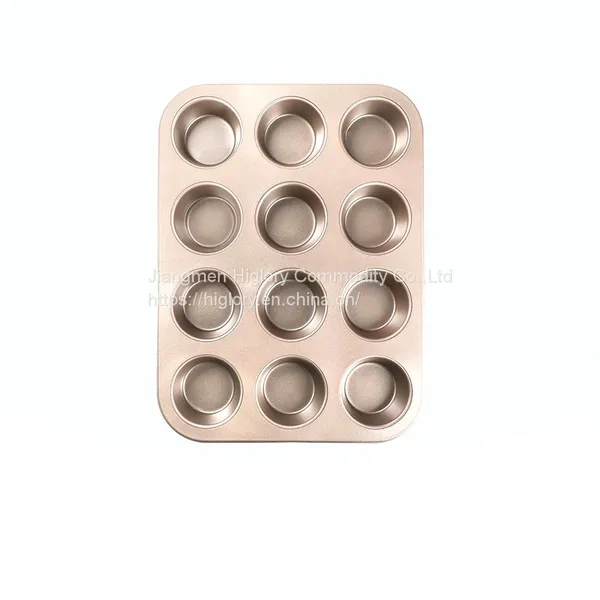 Carbon Steel Oven Bakeware Non Stick 6 Cup Round Cake Mould Cupcake Tin Muffin Mold Tray Baking Pan photo-4