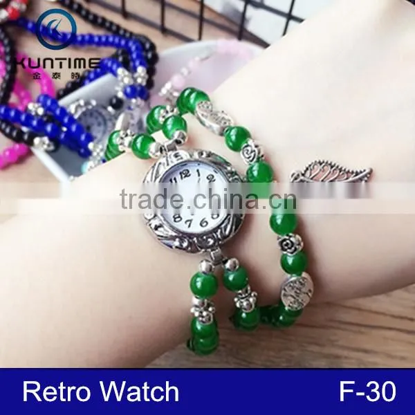 Wholesale Vintage Ladies Watch Pendant Retro Colorful Relojes for Women photo-4