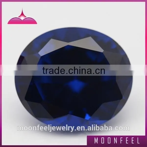 Oval Cut Synthetic Blue Spinel Gemstone photo-3