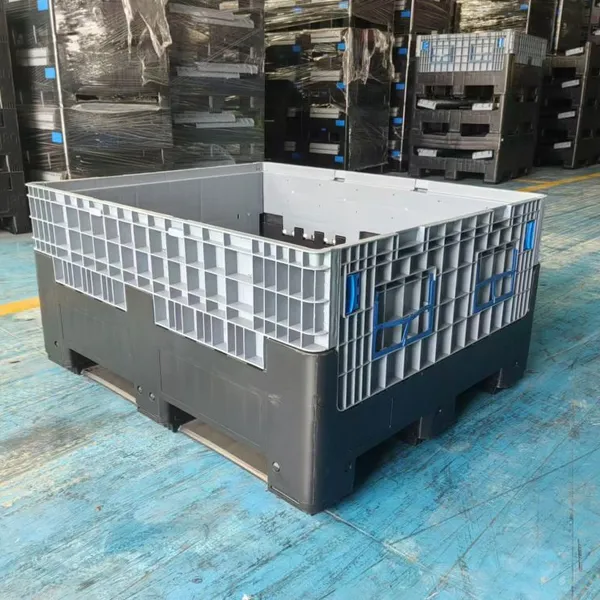 Heavy Duty HDPE Plastic Pallet Box Stackable for Industrial Cargo Storage & Sea Shipping photo-5