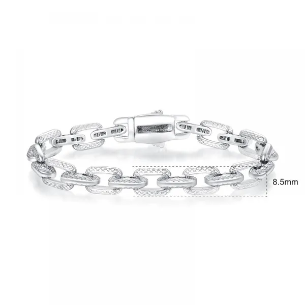 18K Plated Cuban Bracelet 5A Grade Zircon Simple Luxury Jewelry For Girlfriends Lovers Christmas Valentine Birthday Gift photo-4