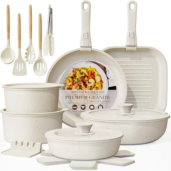 Customized Color Aluminum Nonstick Cookware Set