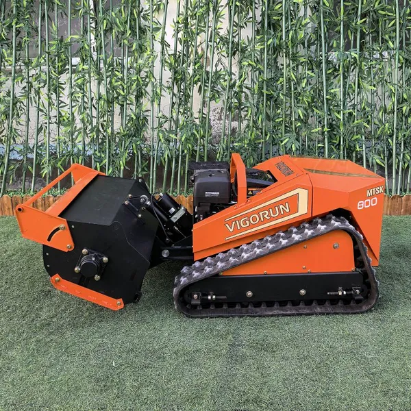 Vigorun MTSK800 Industrial Grade Tracked Robot Automatic Field Brush Cutter 420cc for Lawns Orchards Agricultural Use photo-3