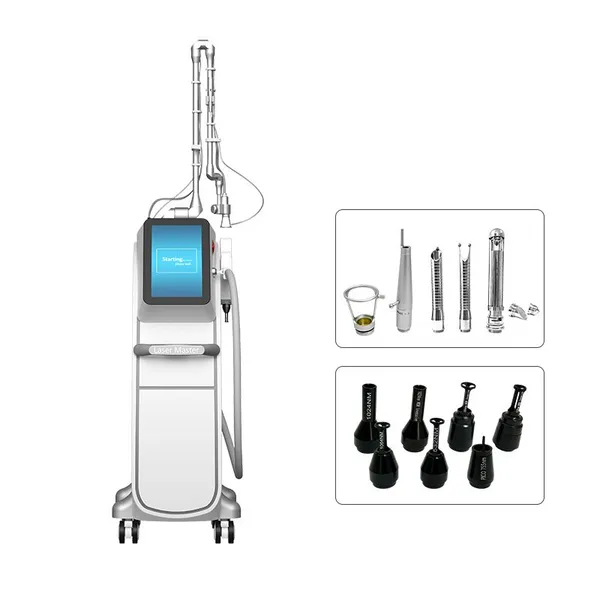 2 in 1 CO2 Fractional Laser Q Switch Nd Yag Laser Tattoo Removal Machine, 532nm & 1064nm, 5ns Pulse Width, 1-10mm Spot Size With CE