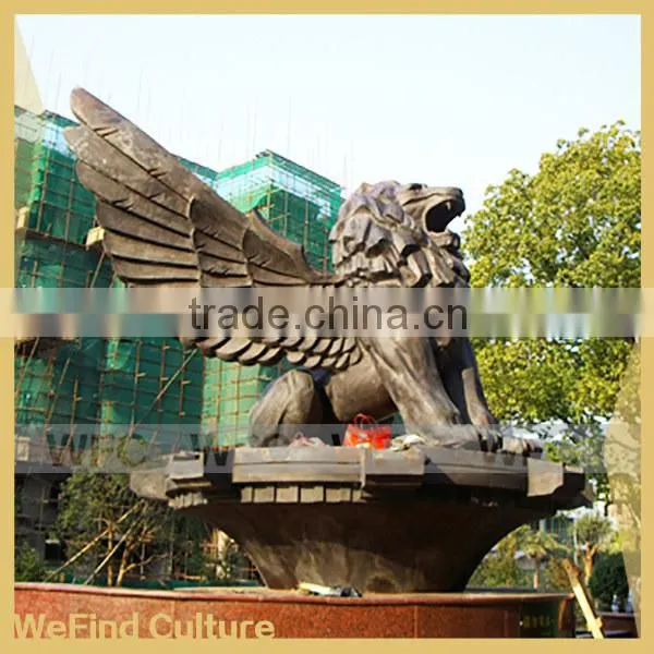 Large Outdoor Forged Lion Sculpture