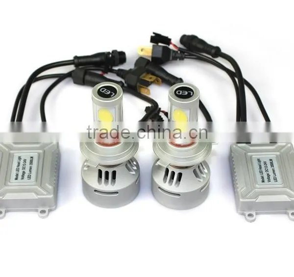 2015 4S Led Headlights H4, H13, 9004 , 9007 HI/LOW BEAM 7000LM Led Auto Headlamp With Waterproof photo-3